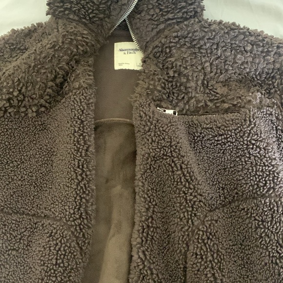 Abercrombie fleece & faux fur jacket - Picture 3 of 3